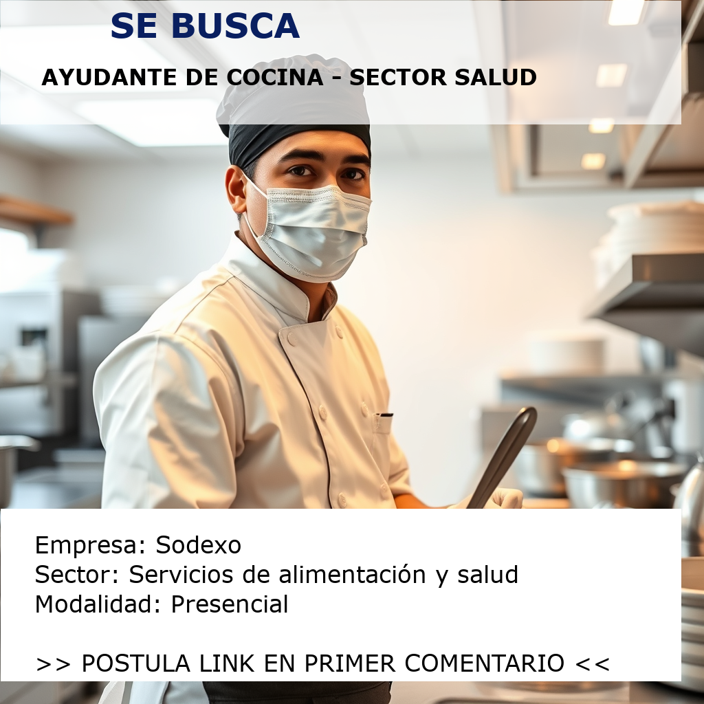 Ayudante de Cocina - Sector Salud Sodexo