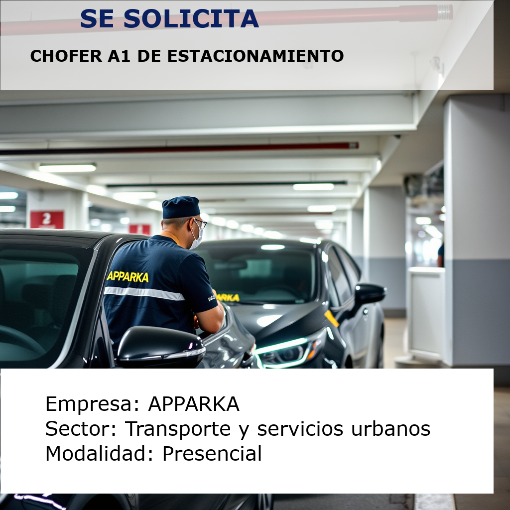 Chofer A1 de estacionamiento APPARKA