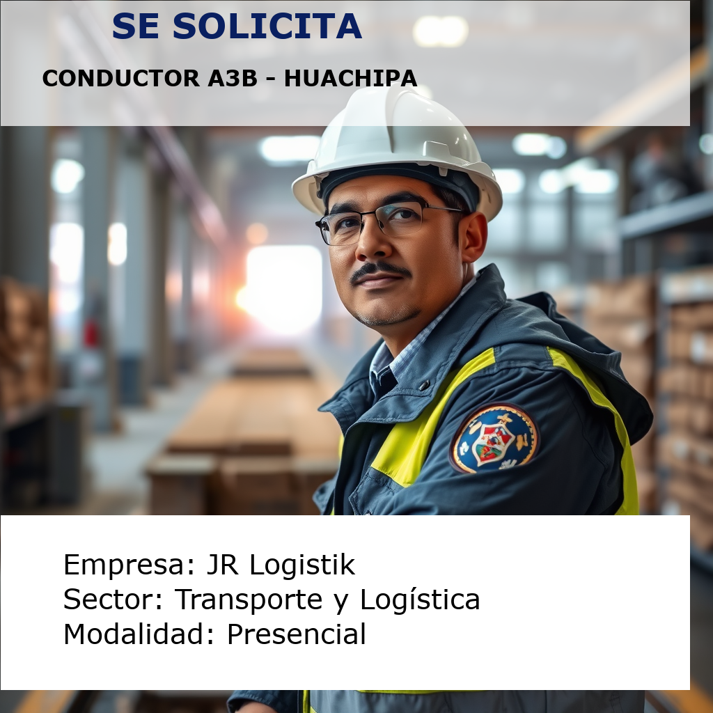 Conductor A3B - Huachipa JR Logistik