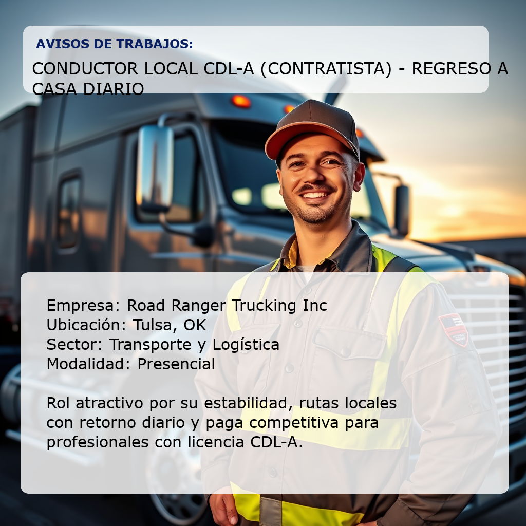 Conductor Local CDL-A (Contratista) - Regreso a Casa Diario Road Ranger Trucking Inc