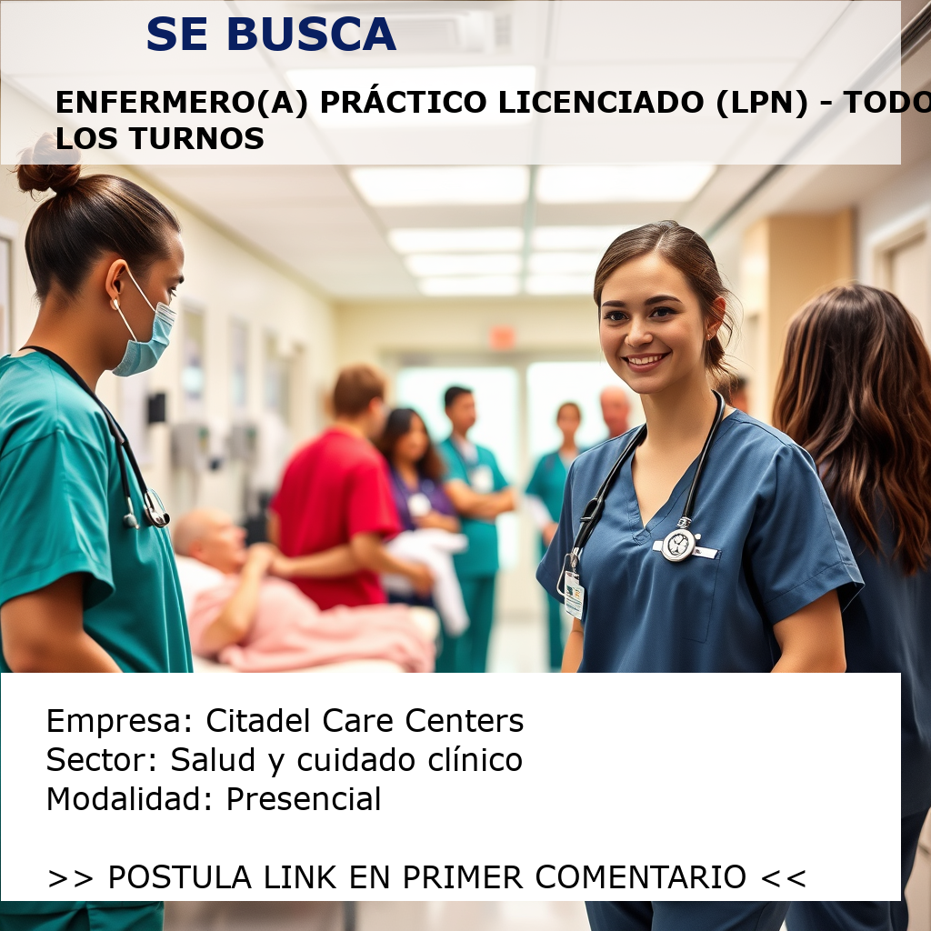 Enfermero(a) Práctico Licenciado (LPN) - Todos los Turnos Citadel Care Centers