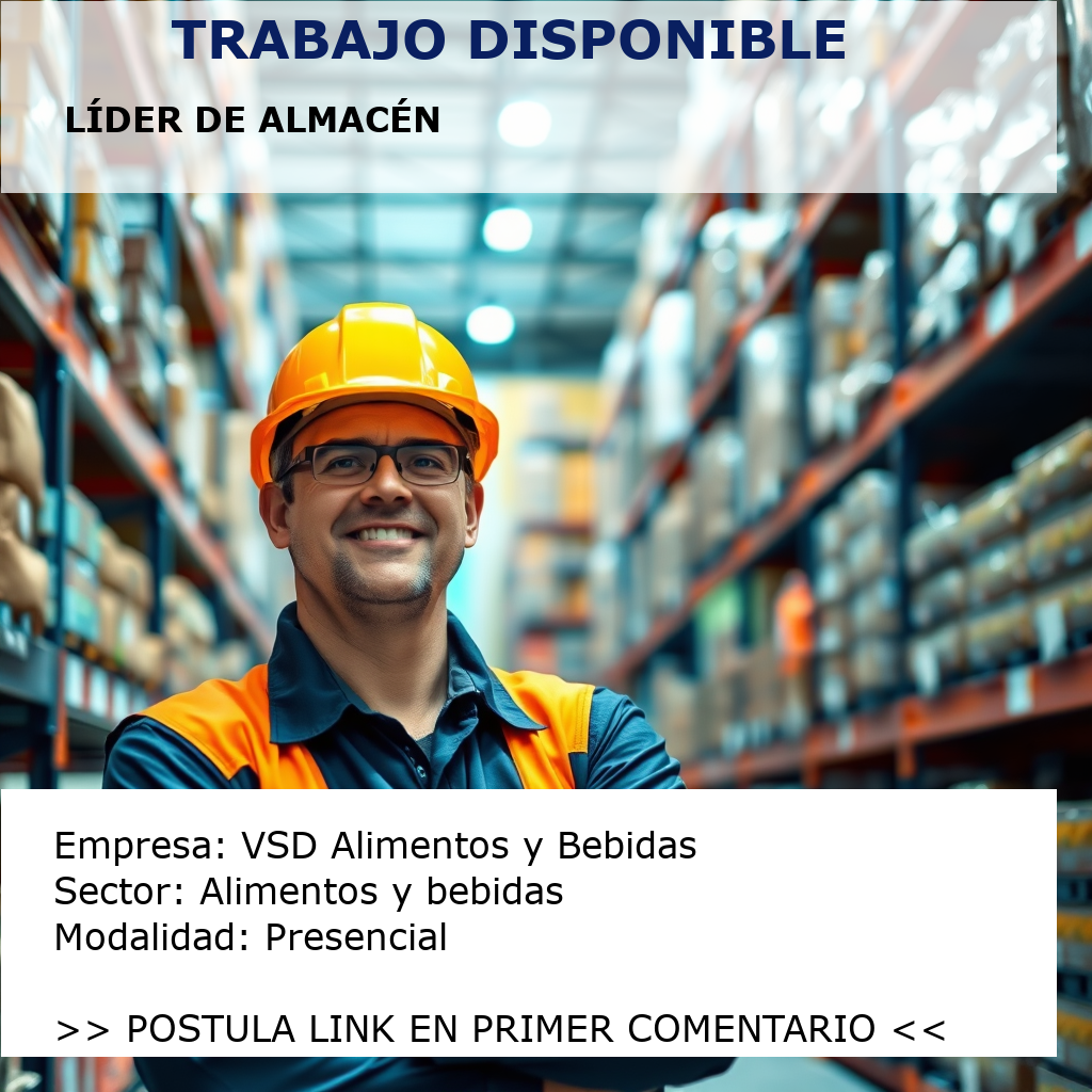 Líder de Almacén VSD Alimentos y Bebidas