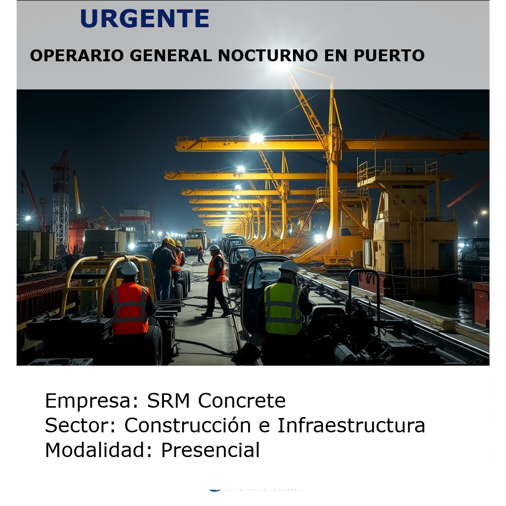 Operario General Nocturno en Puerto SRM Concrete