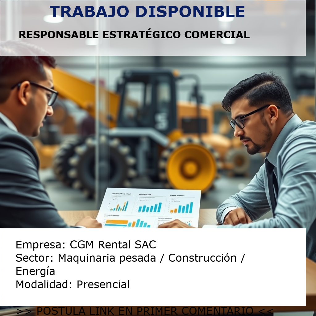 Responsable Estratégico Comercial CGM Rental SAC