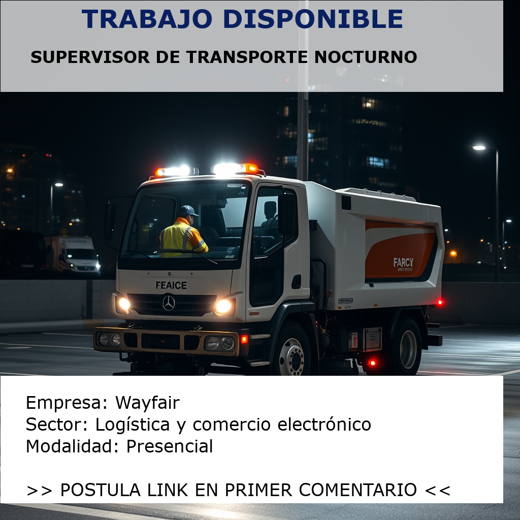 Supervisor de Transporte Nocturno Wayfair