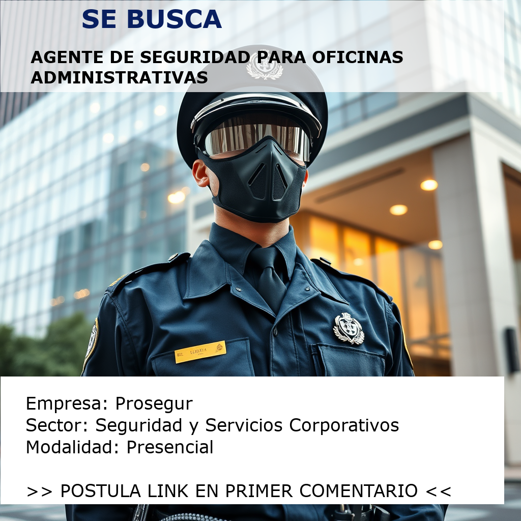 Agente de Seguridad para Oficinas Administrativas Prosegur