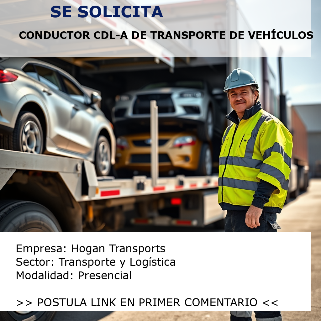 Conductor CDL-A de Transporte de Vehículos Hogan Transports