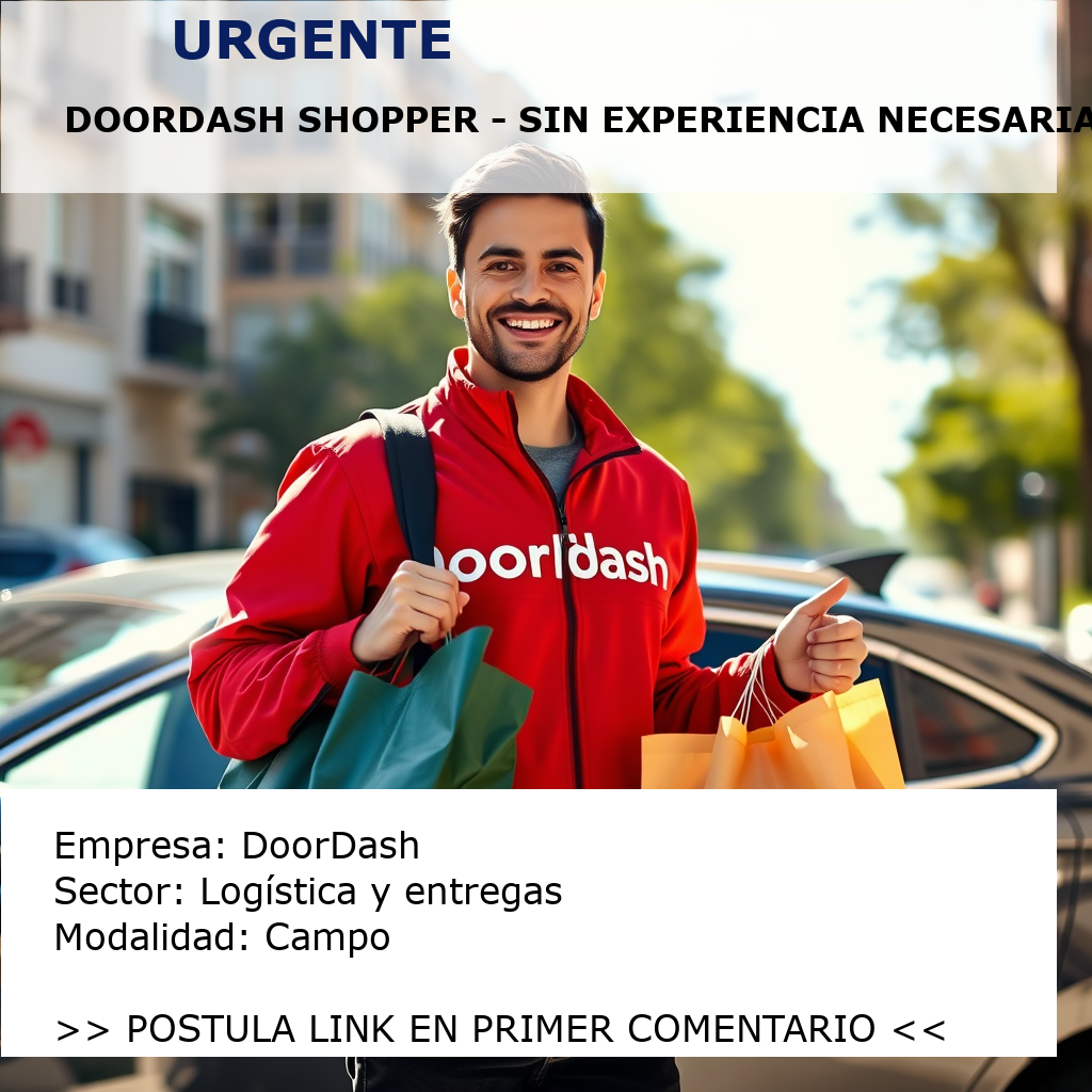 DoorDash Shopper - Sin experiencia necesaria DoorDash
