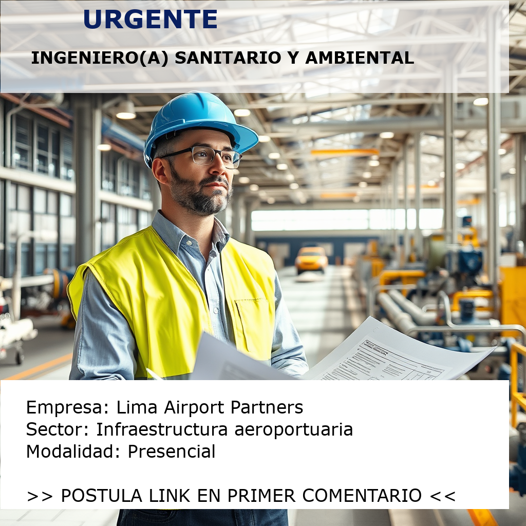 Ingeniero(a) Sanitario y Ambiental Lima Airport Partners