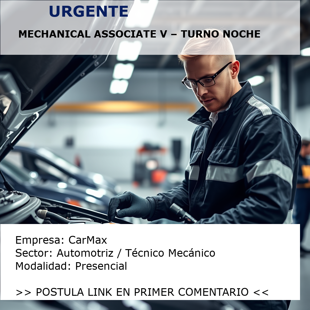 Mechanical Associate V – Turno Noche CarMax
