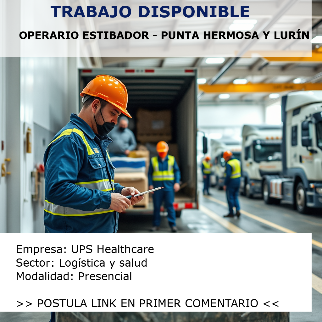 Operario Estibador - Punta Hermosa y Lurín UPS Healthcare