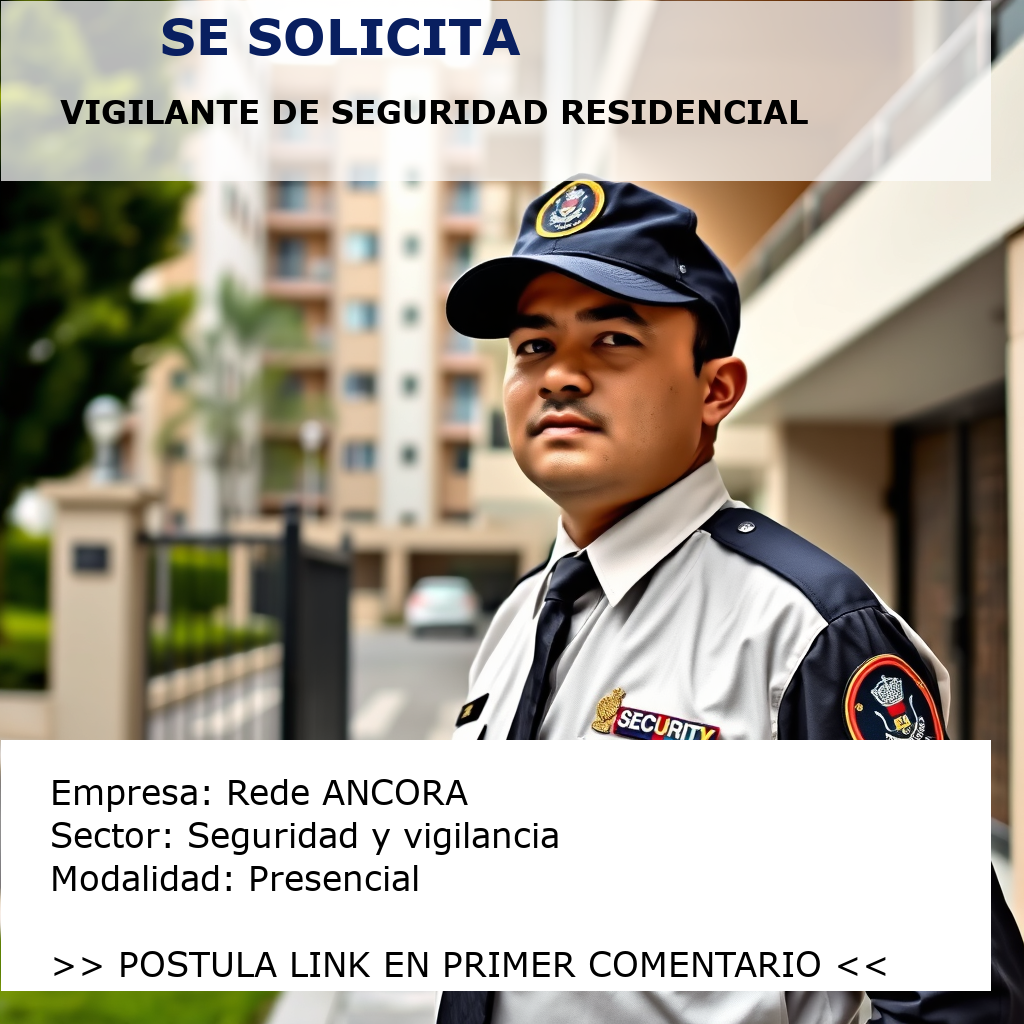 Vigilante de Seguridad Residencial Rede ANCORA